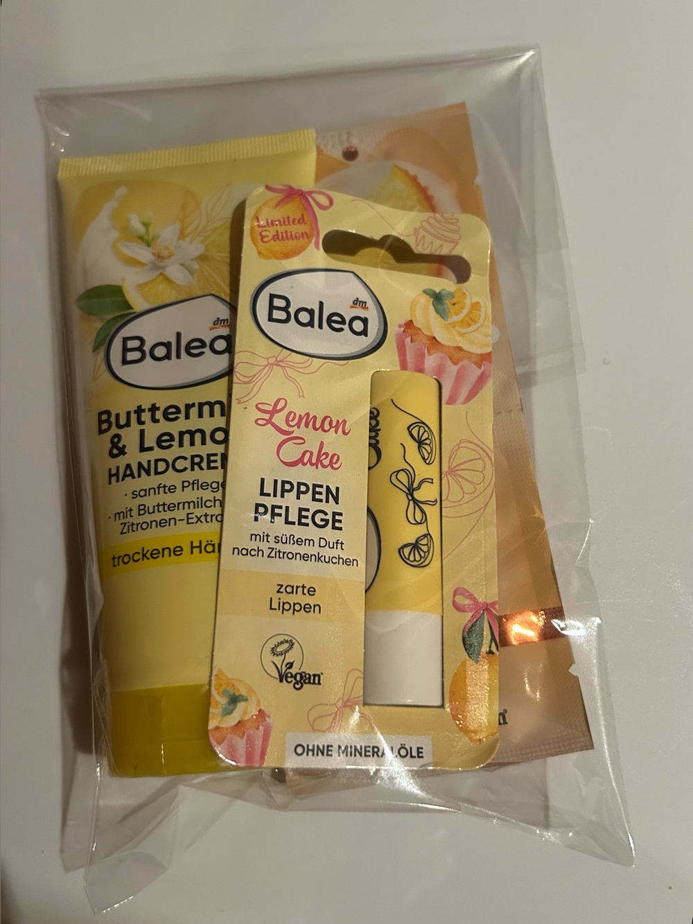 Balea Germany Lemon Lover Bundle Hand Cream Vitamin C Mask Lip Balm Import NWT - Picture 8 of 8